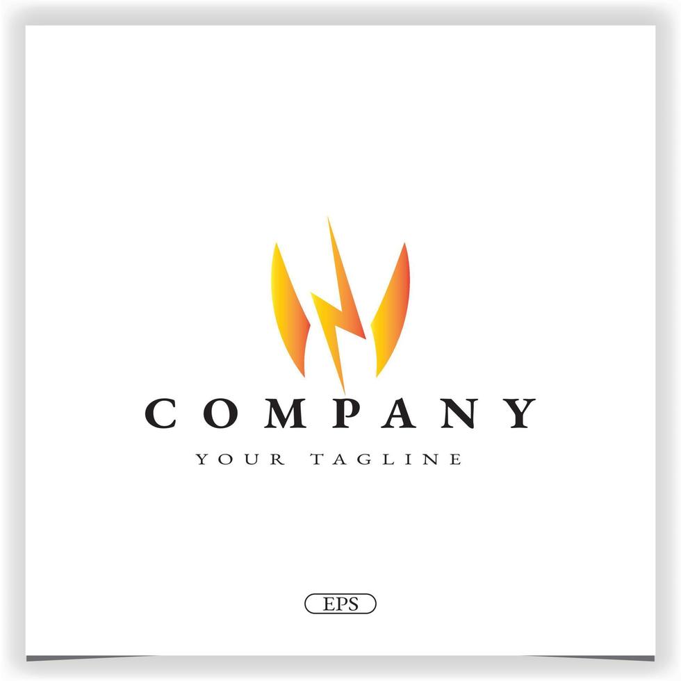 thunder logo premium elegant template vector eps 10