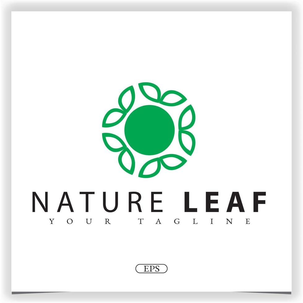 nature leaf logo premium elegant template vector eps 10
