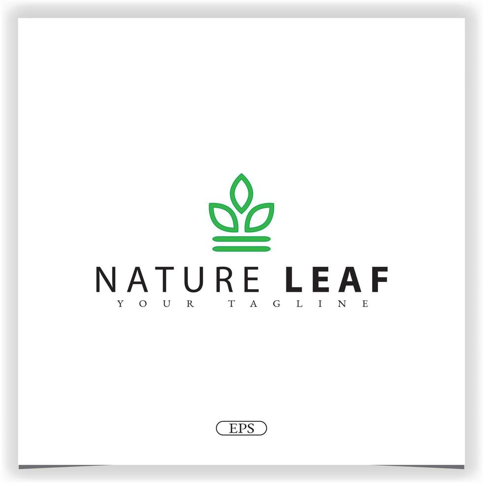 nature leaf logo premium elegant template vector eps 10