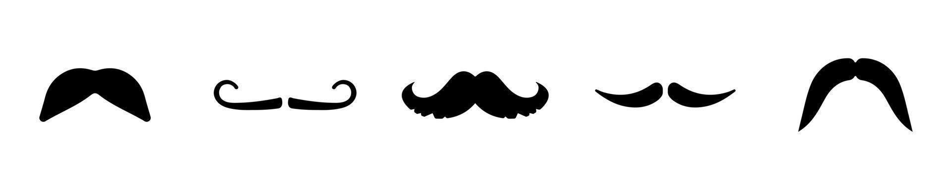 colección de bigotes. ilustración vectorial vector