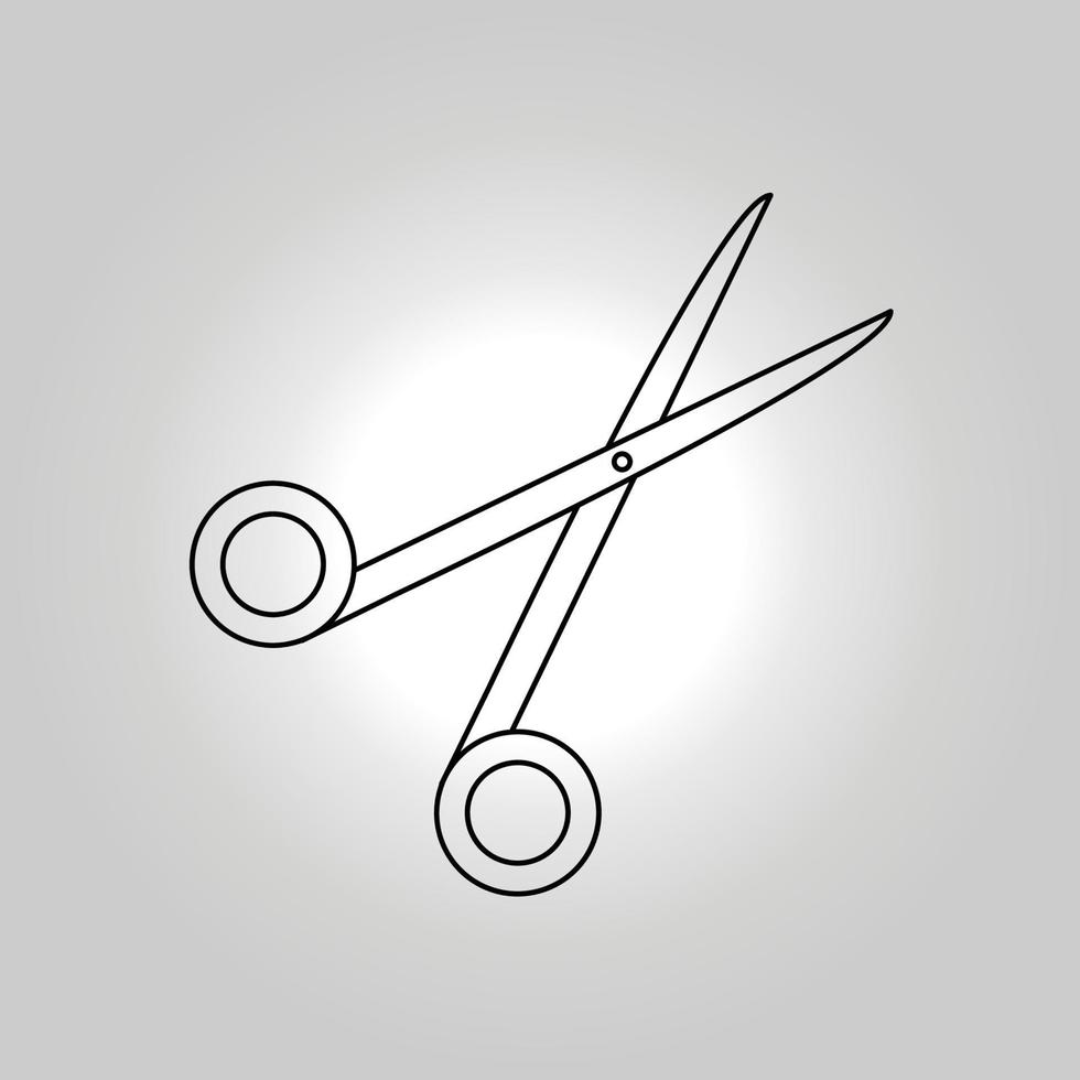 símbolo de tijeras imagen vectorial vector