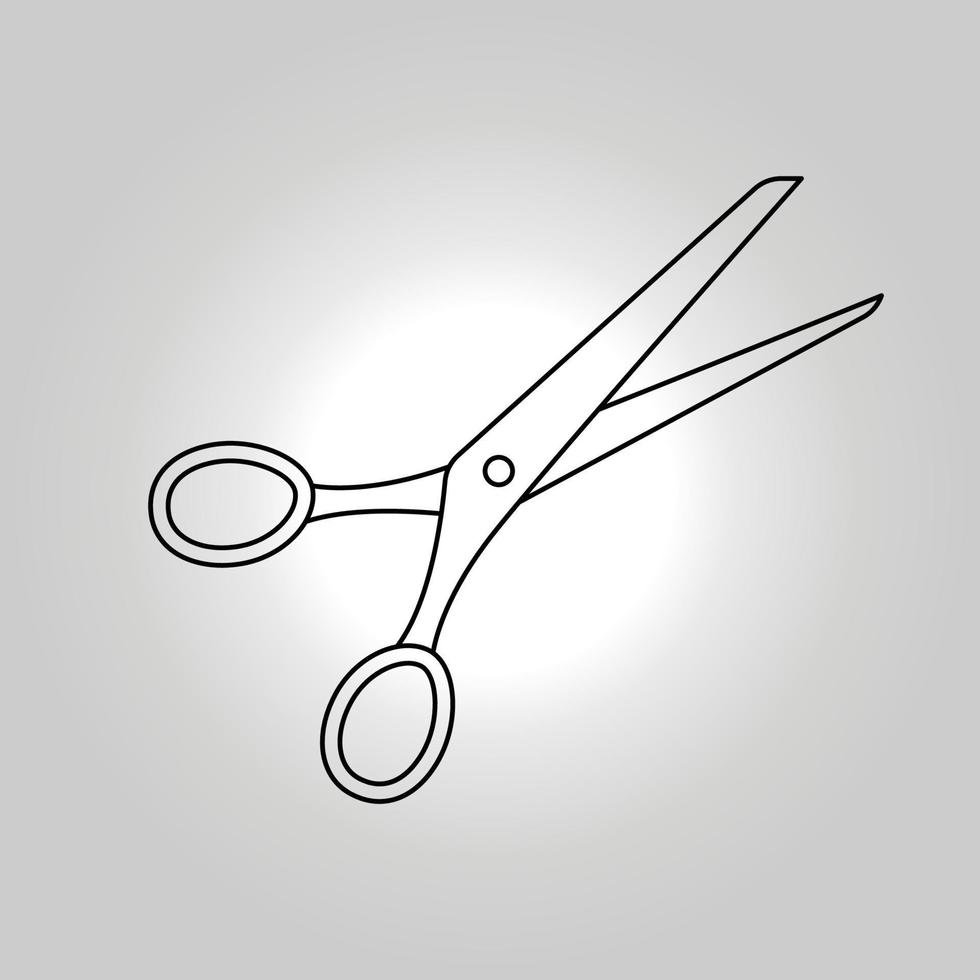 Scissors symbol vector image