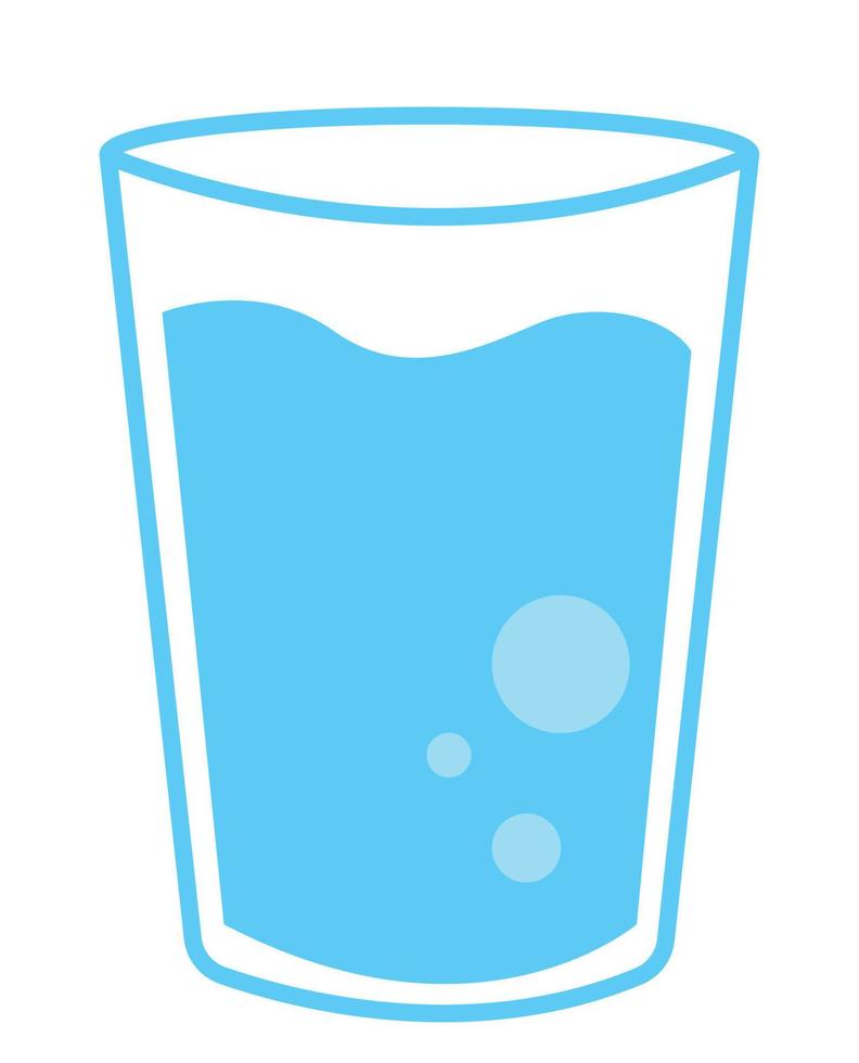 icono de vaso de agua vector