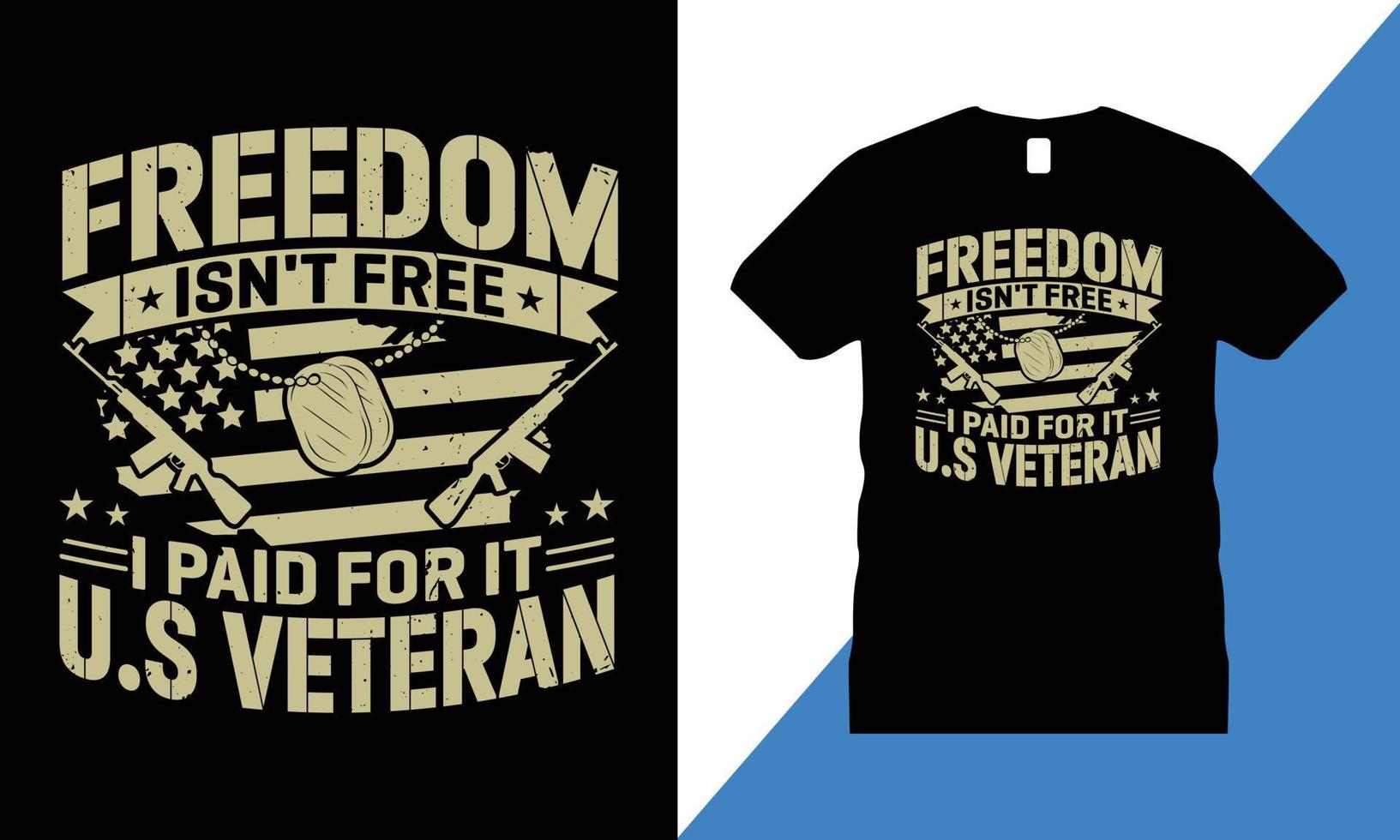 Veteran Graphic T-shirt Design Vector. usa, T shirt, military, freedom, flag, army, memorial, vector