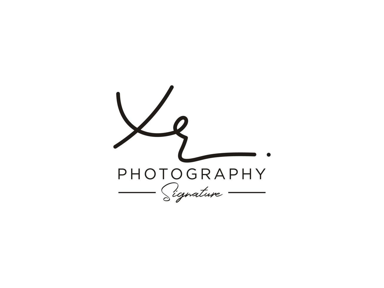 Letter XR Signature Logo Template Vector