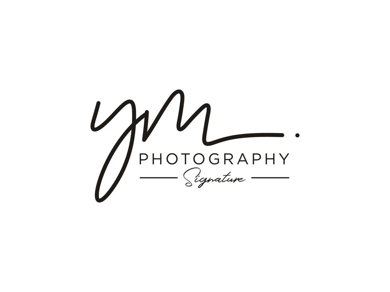 Letter YM Signature Logo Template Vector 11117877 Vector Art at Vecteezy