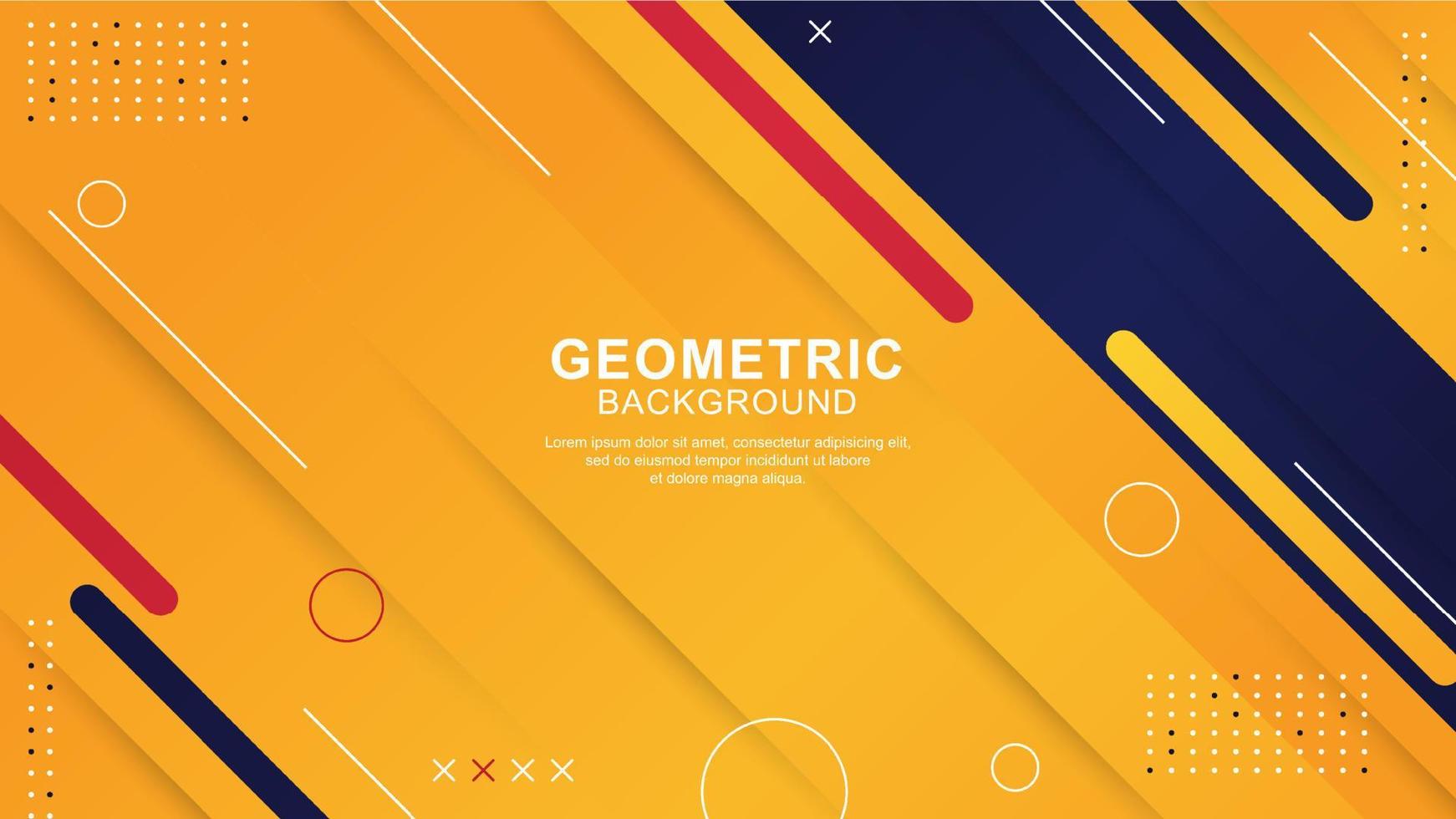 Geometric shape background with modern design vector