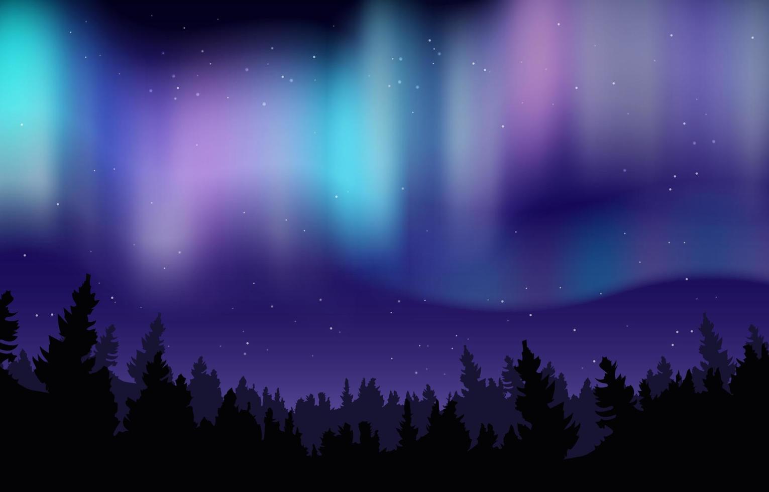 Northen Light Background vector