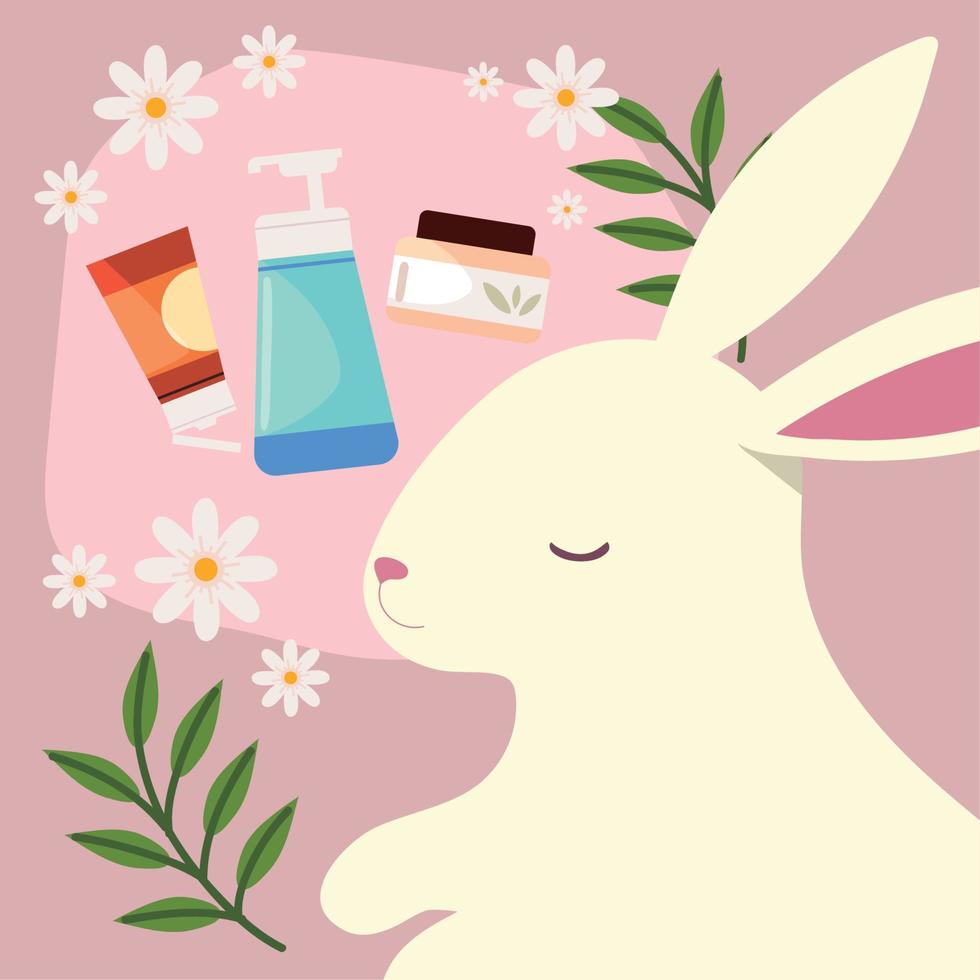 cruelty free card vector