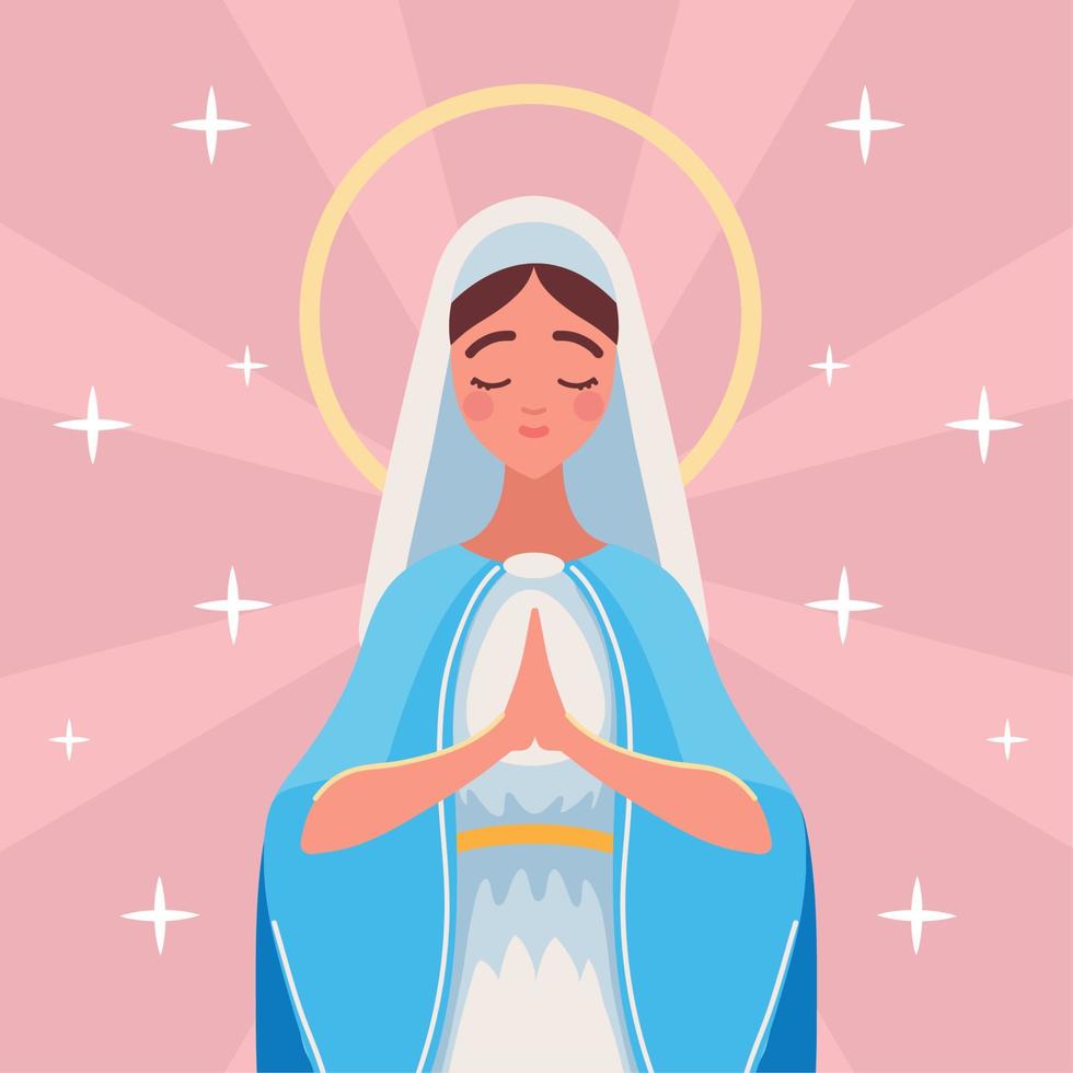 asunción de la virgen maría vector