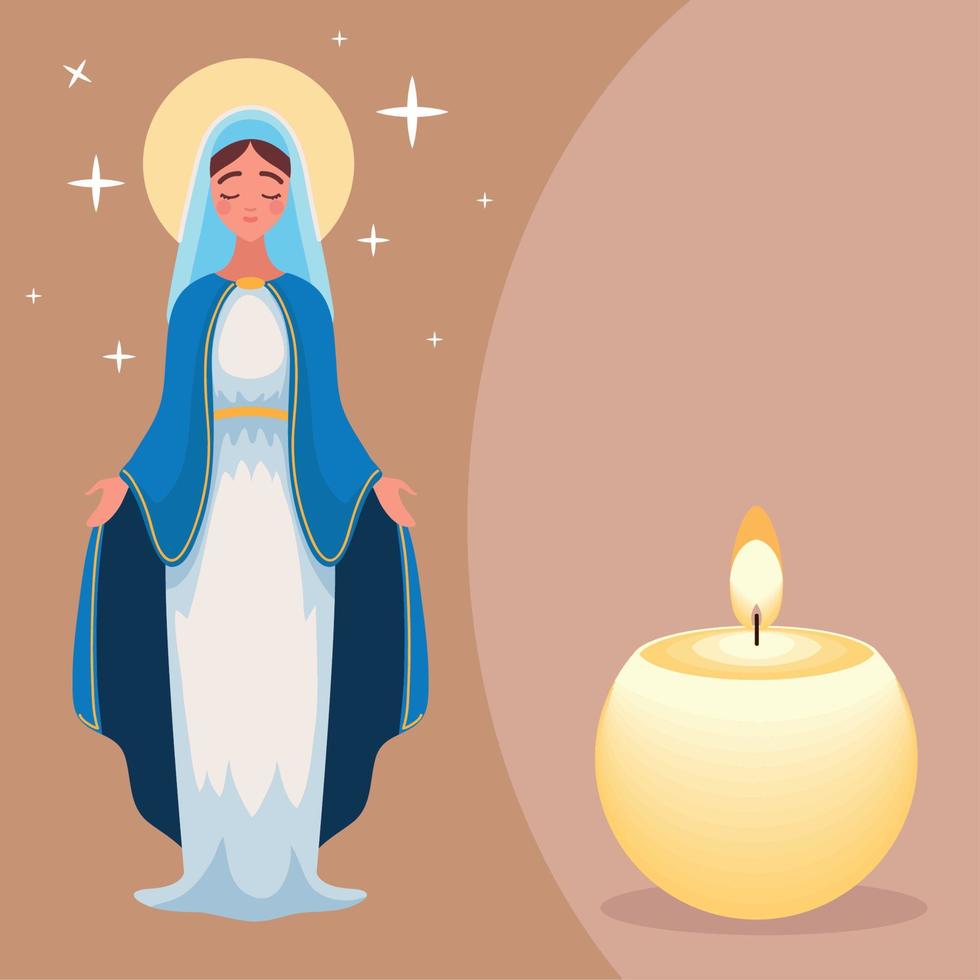 Assumption virgin mary, image vector