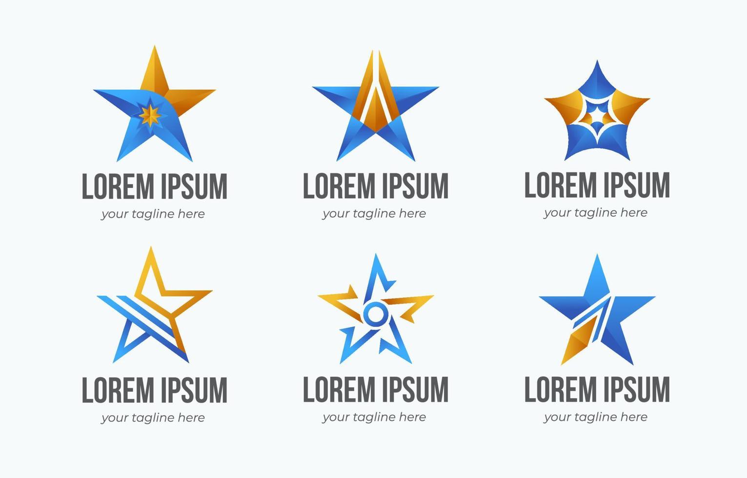 Star Logo Set vector