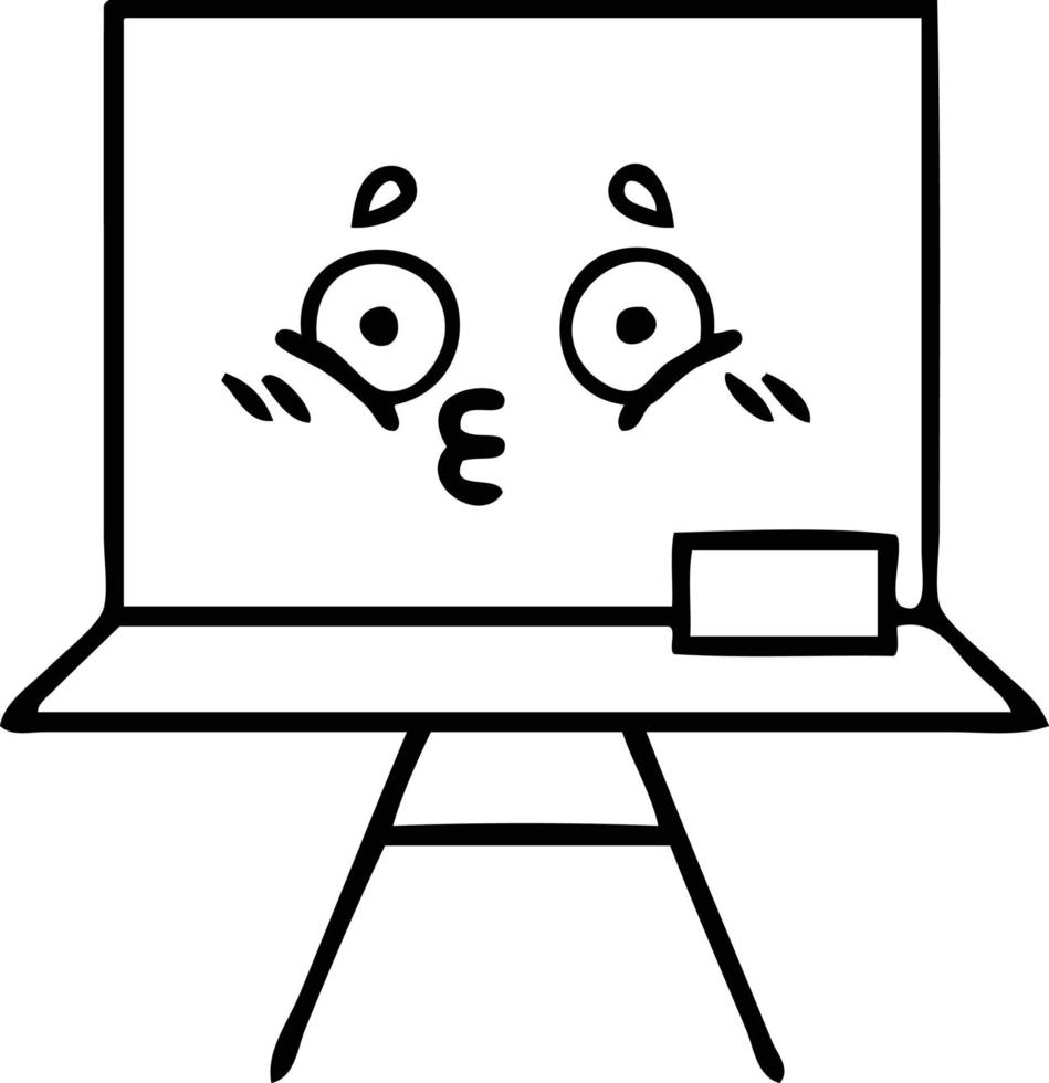 line drawing cartoon white board 11119316 Vector Art at Vecteezy