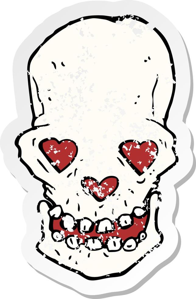 retro distressed sticker of a cartoon skull with love heart eyes 11119610 Vector Art at Vecteezy retro distressed sticker of a cartoon skull with love heart eyes 11119610 Vector Art at Vecteezy