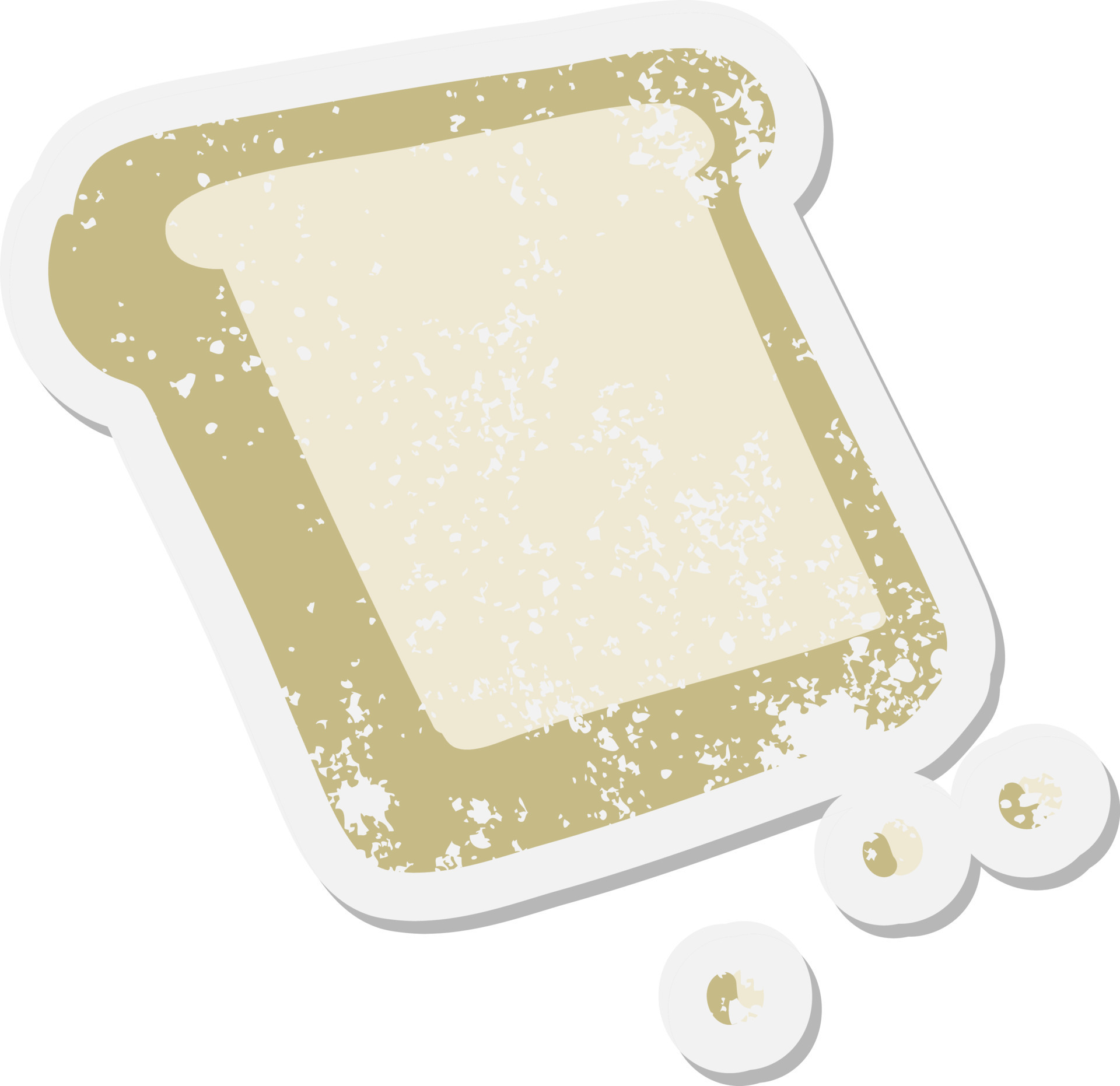 toast grunge sticker 11119653 Vector Art at Vecteezy