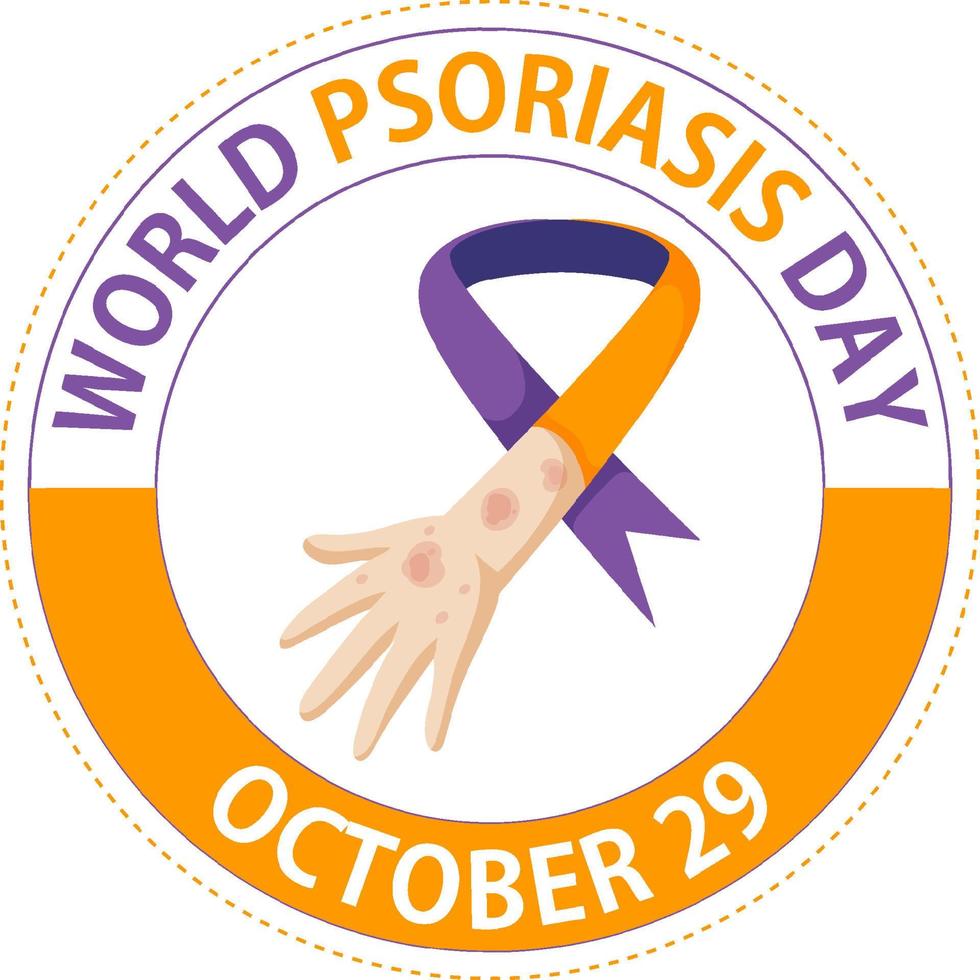 World Psoriasis Day Banner Design vector