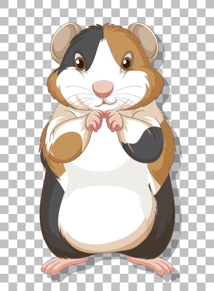 Hamster in cartoon style vector