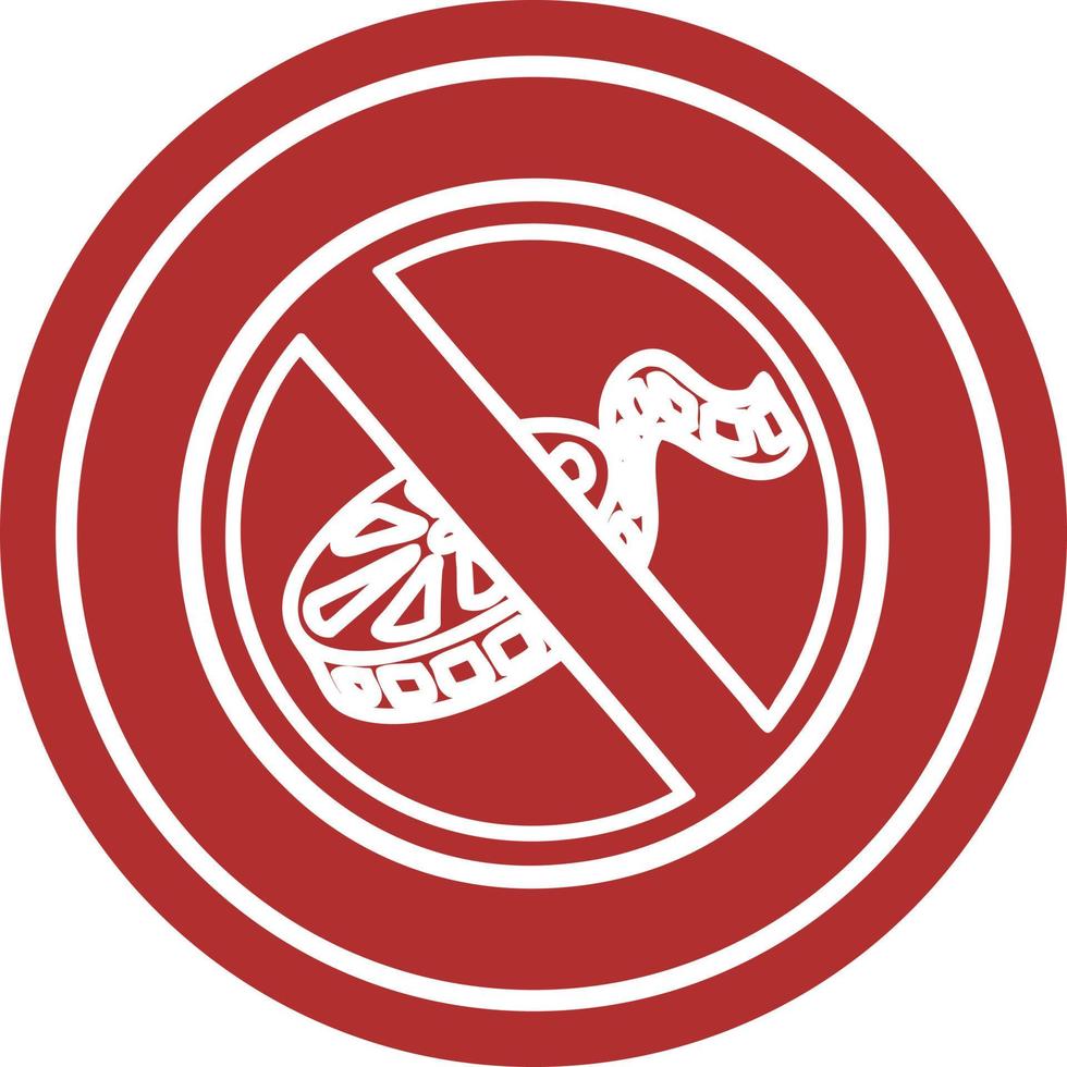 no filming circular icon vector