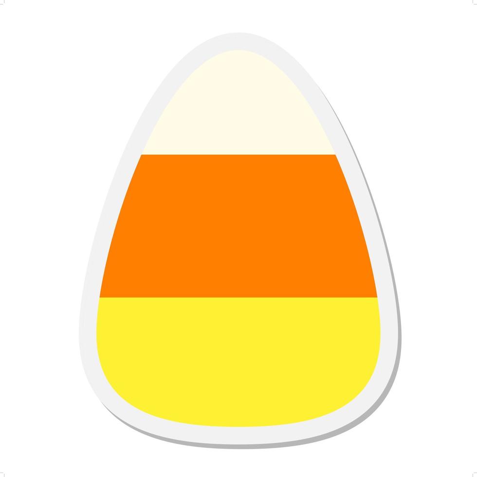 candy corn sticker vector