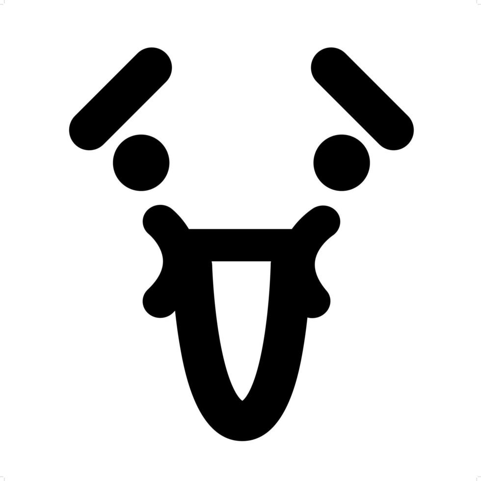 happy laughing face icon vector