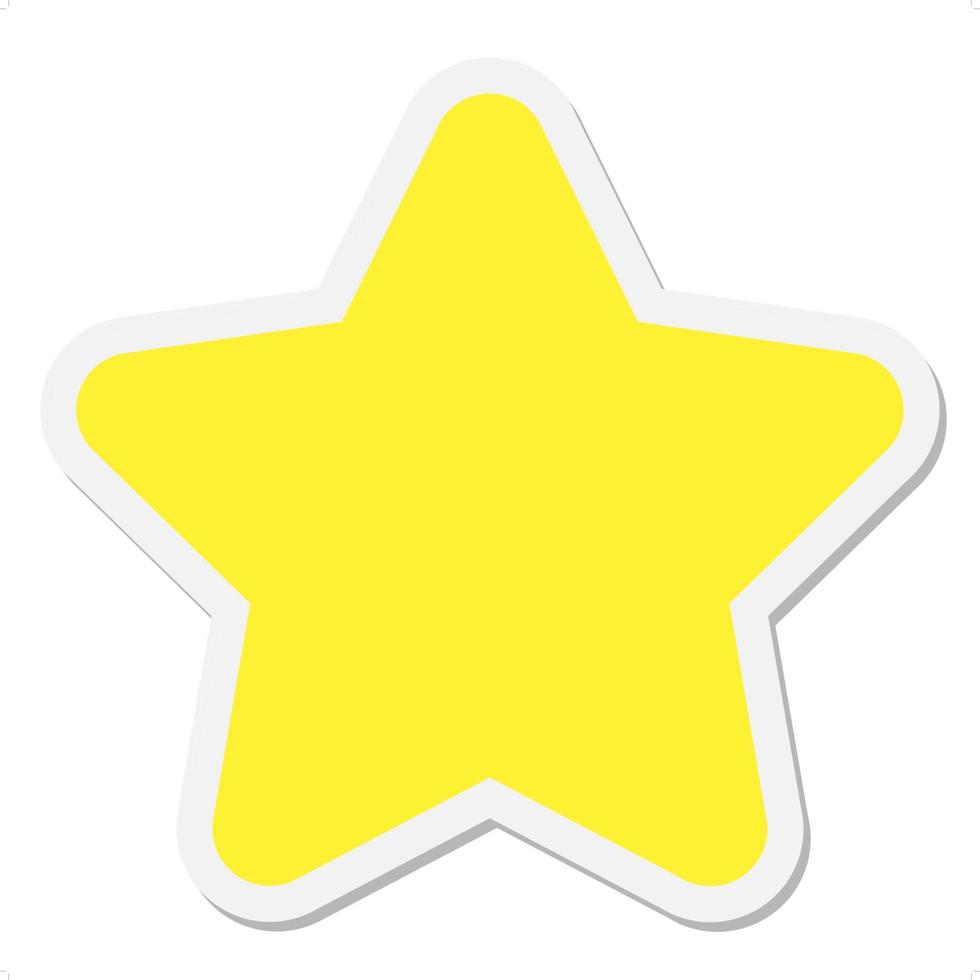 star shape sticker vector