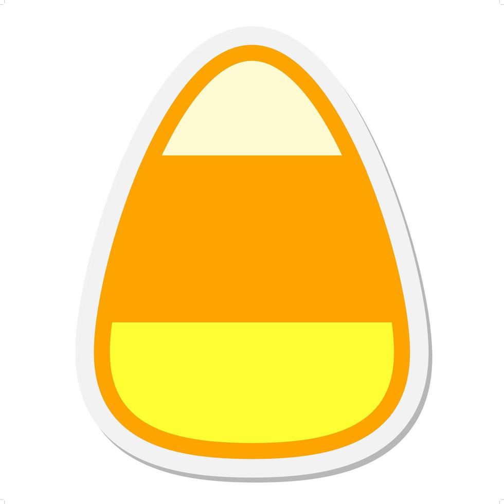 candy corn sticker vector