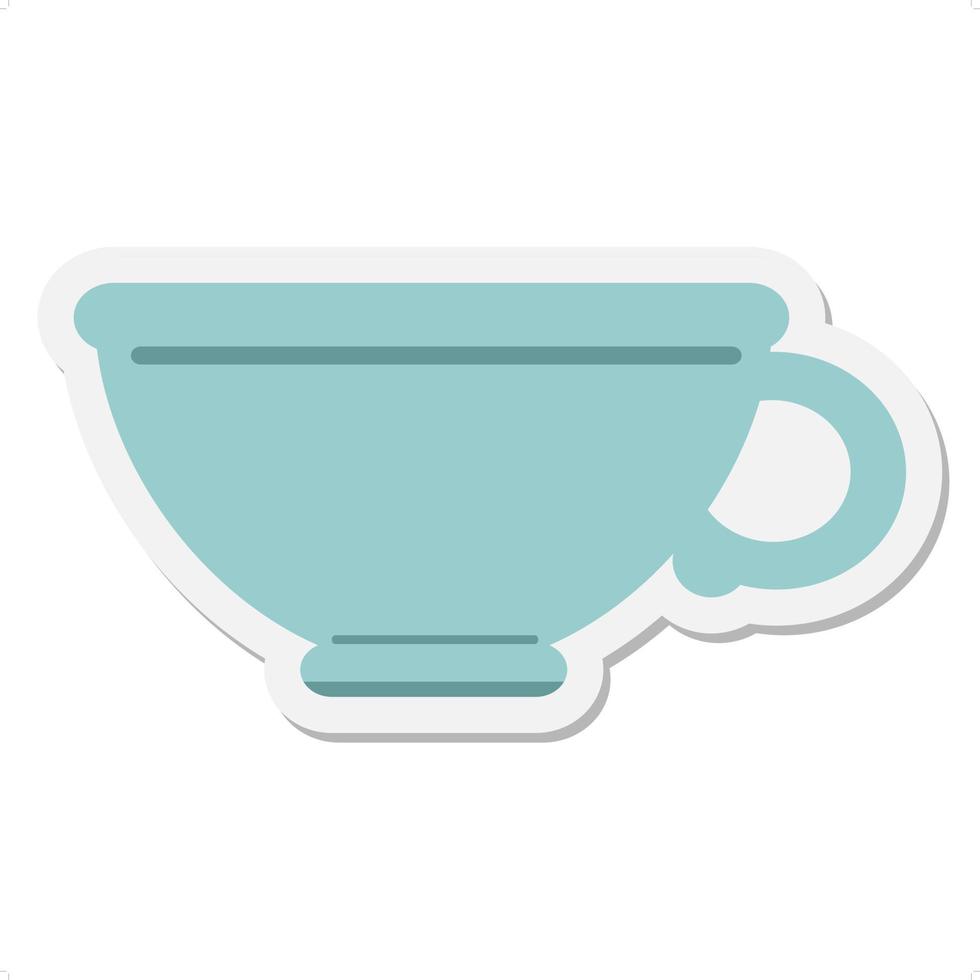 coffee cup sticker vector