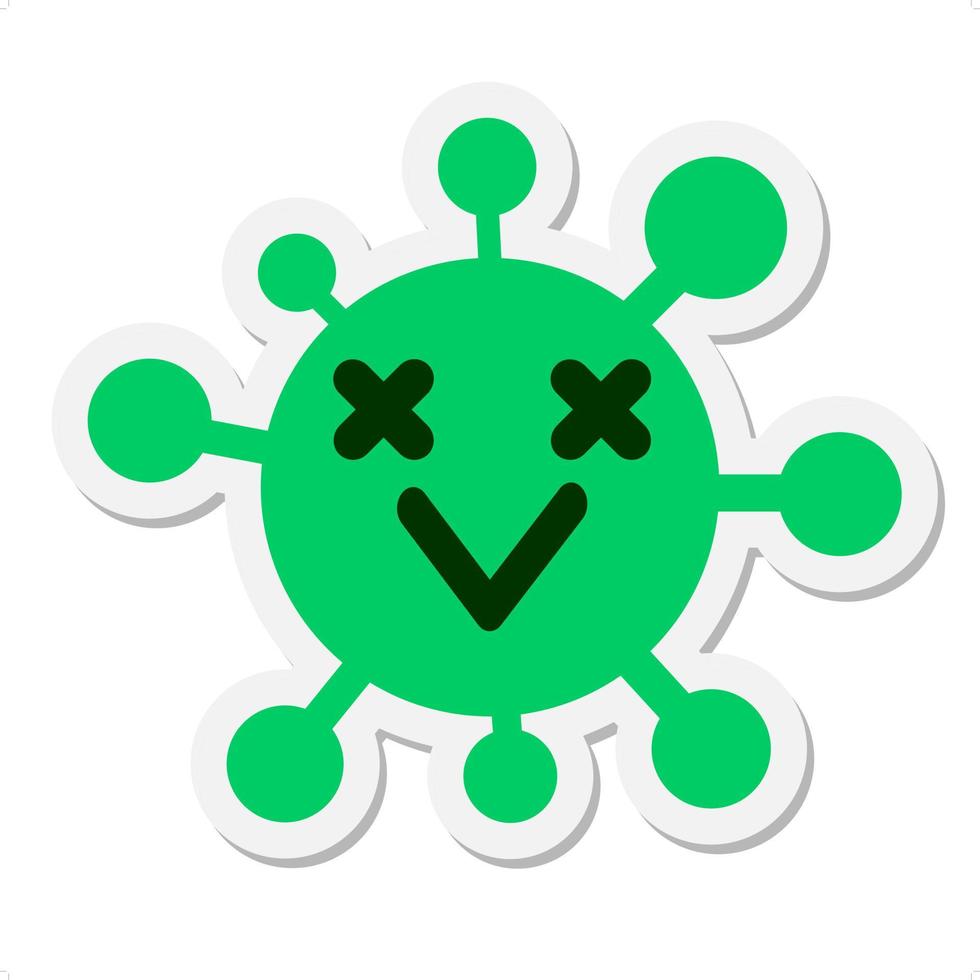 dead bird virus sticker vector