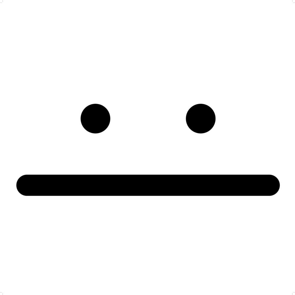 simple blank face icon vector