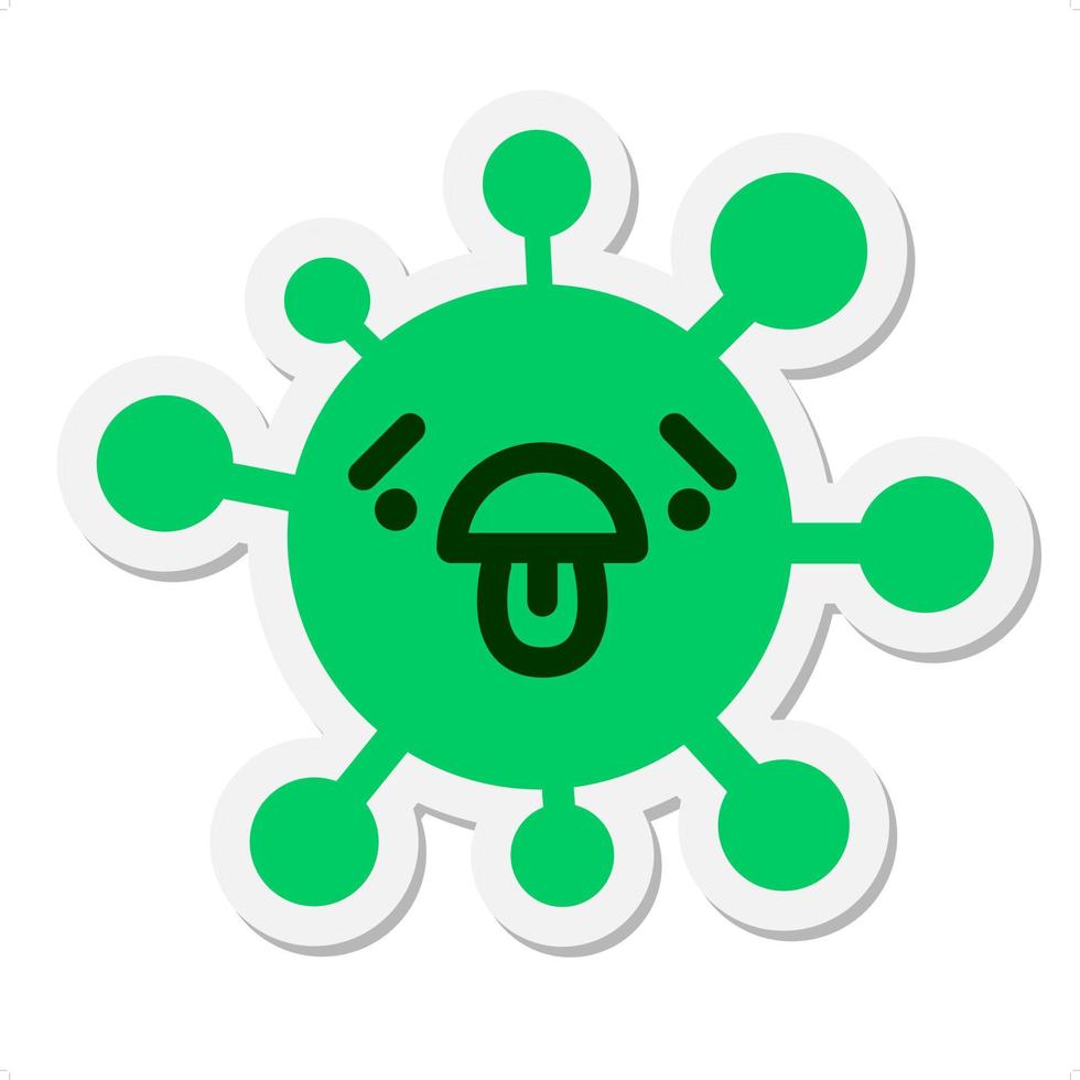 exhausted face with raised eyebrows icon vector