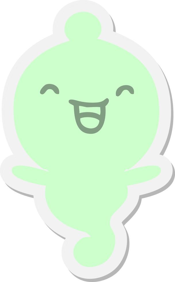 cute halloween ghost sticker 11121694 Vector Art at Vecteezy