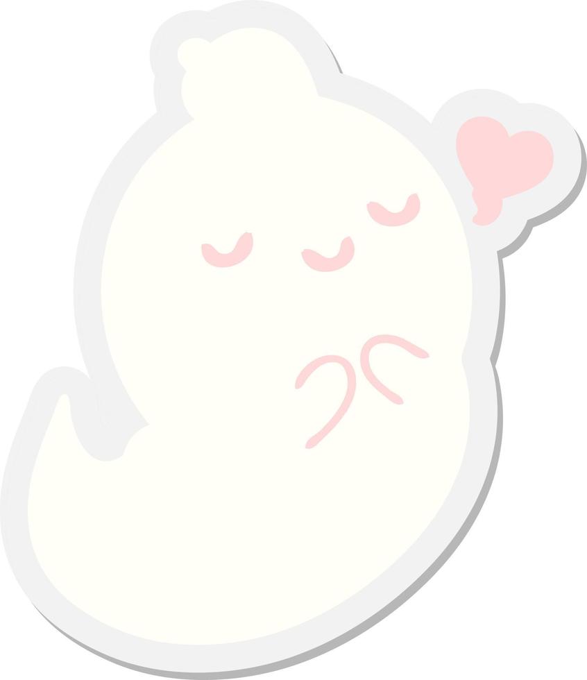 cute cartoon ghost sticker 11121744 Vector Art at Vecteezy