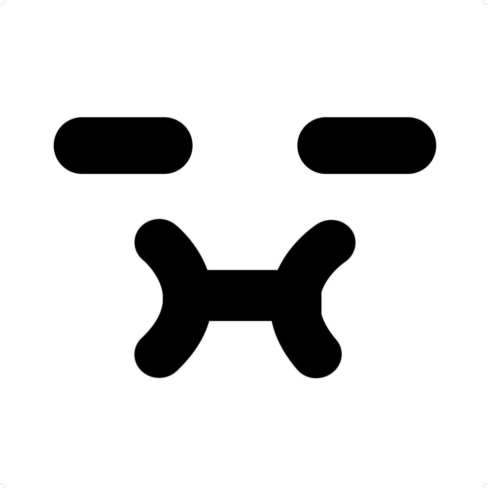 simple face icon vector