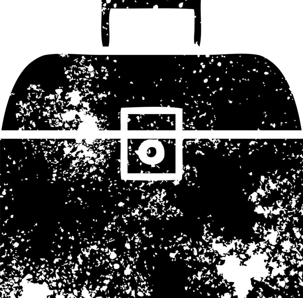 distressed symbol metal case vector