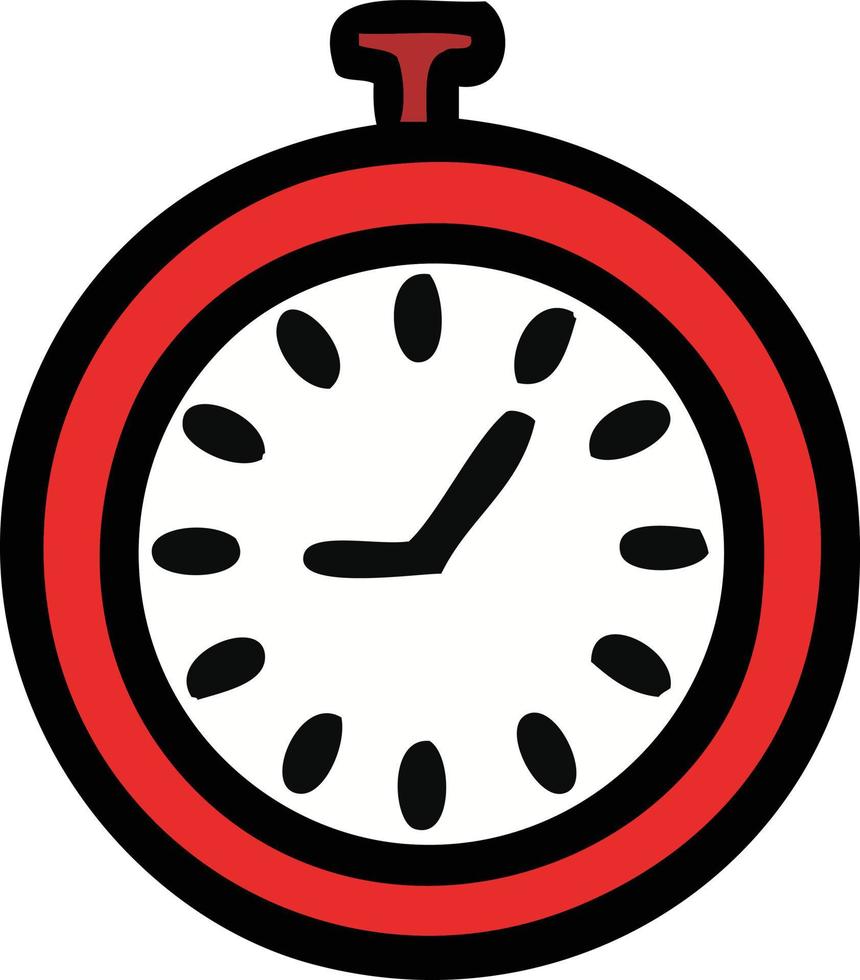 cute cartoon time stopper vector
