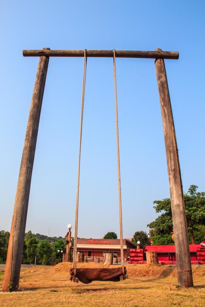 giant swing on wooden photo