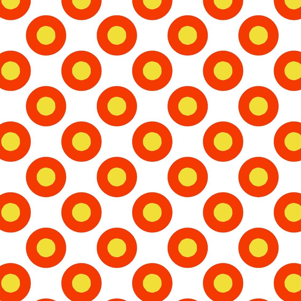 seamless pattern with red orange circles,vector illustration vector