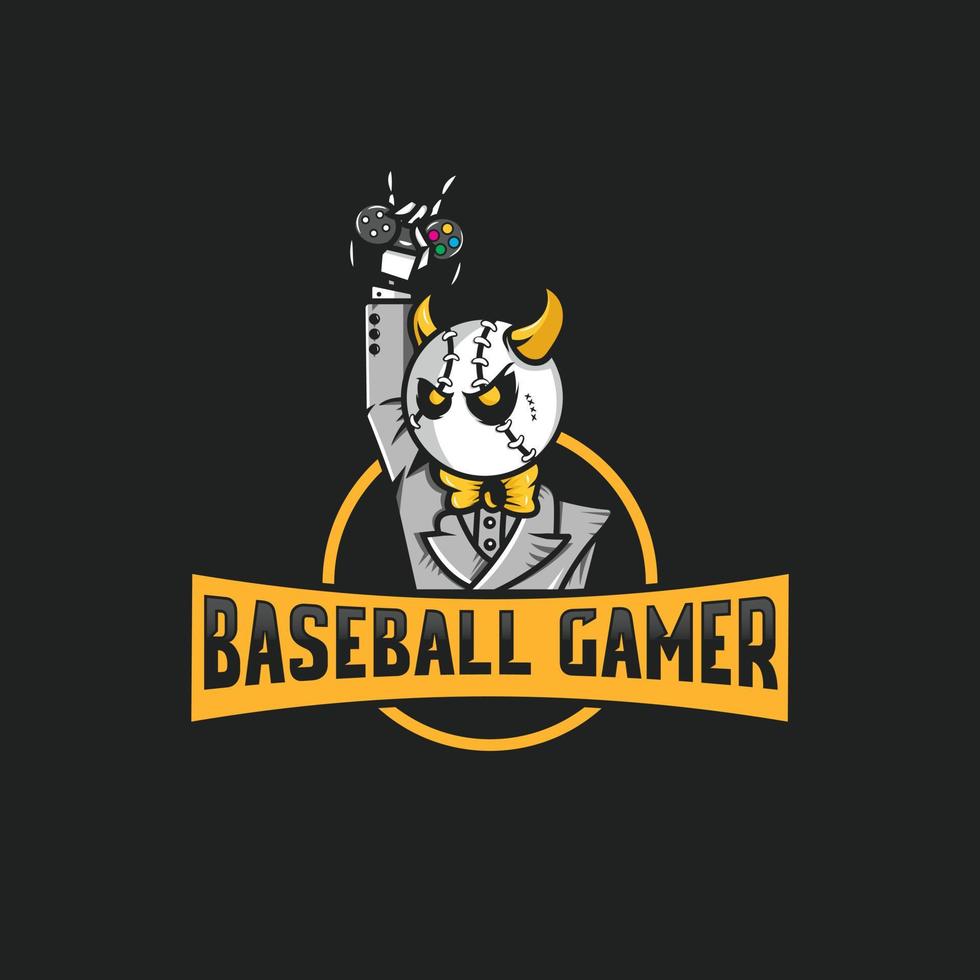 logotipo de jugador de béisbol vector