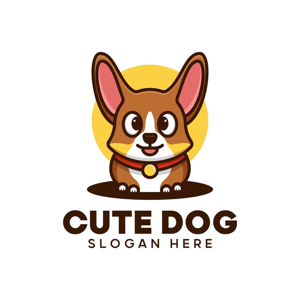 CUTE DOG LOGO vector