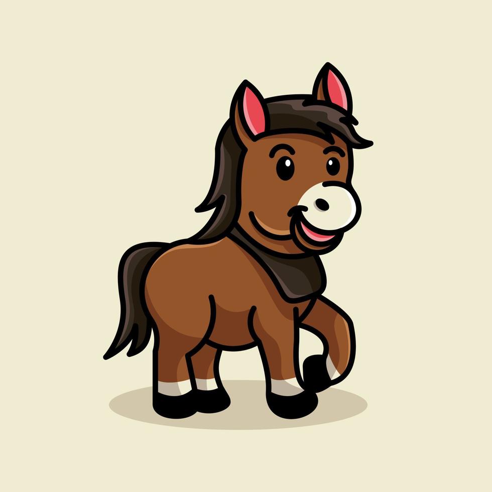 baby horse logo vector