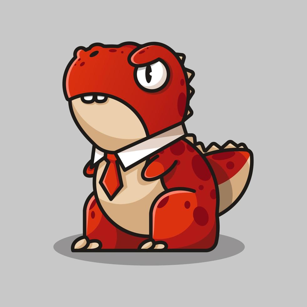 cute dragon business vector