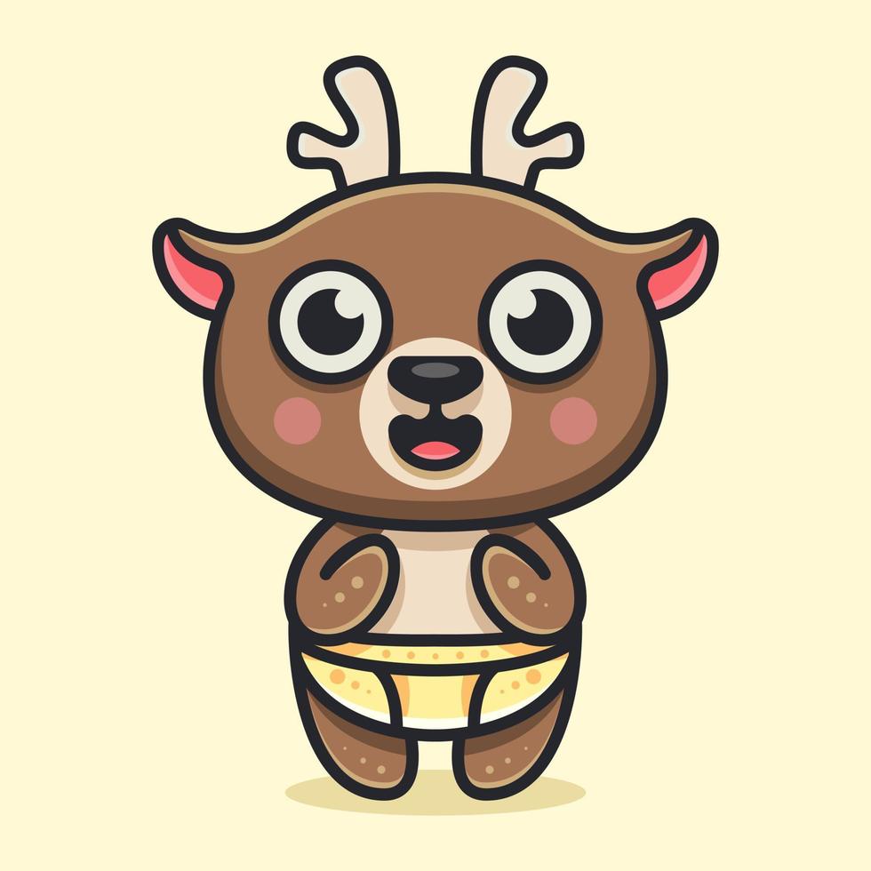 CUTE BABY DEER vector