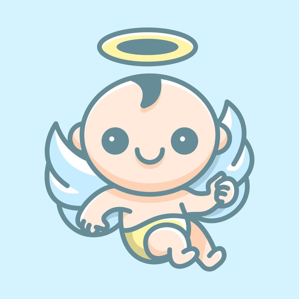 BABY ANGELS CUTE vector