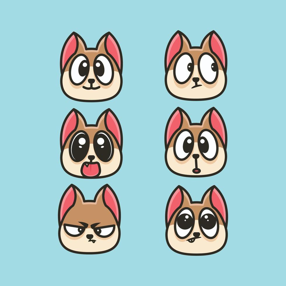 COLLECTION CAT STICKER vector