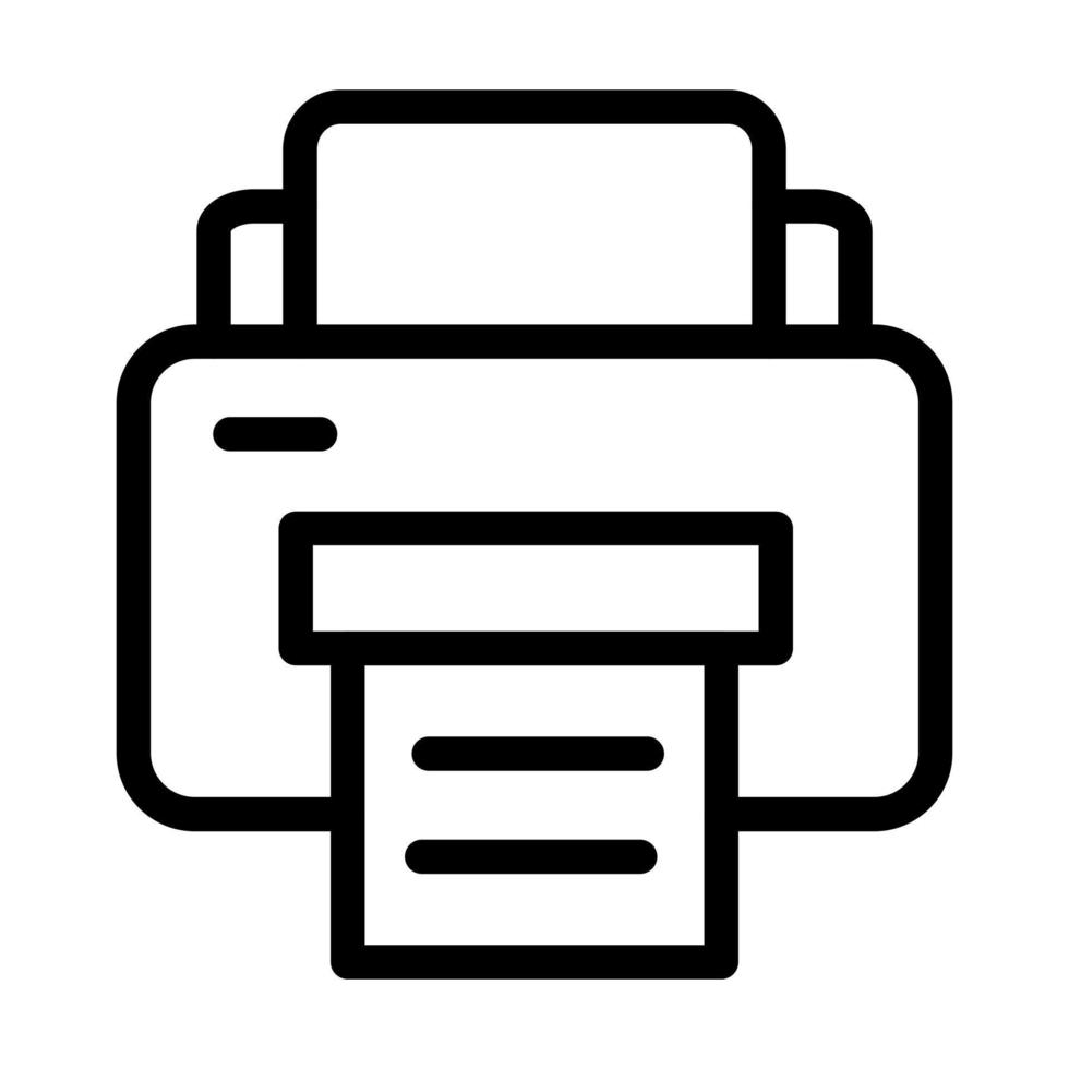 Printer Icon Design vector