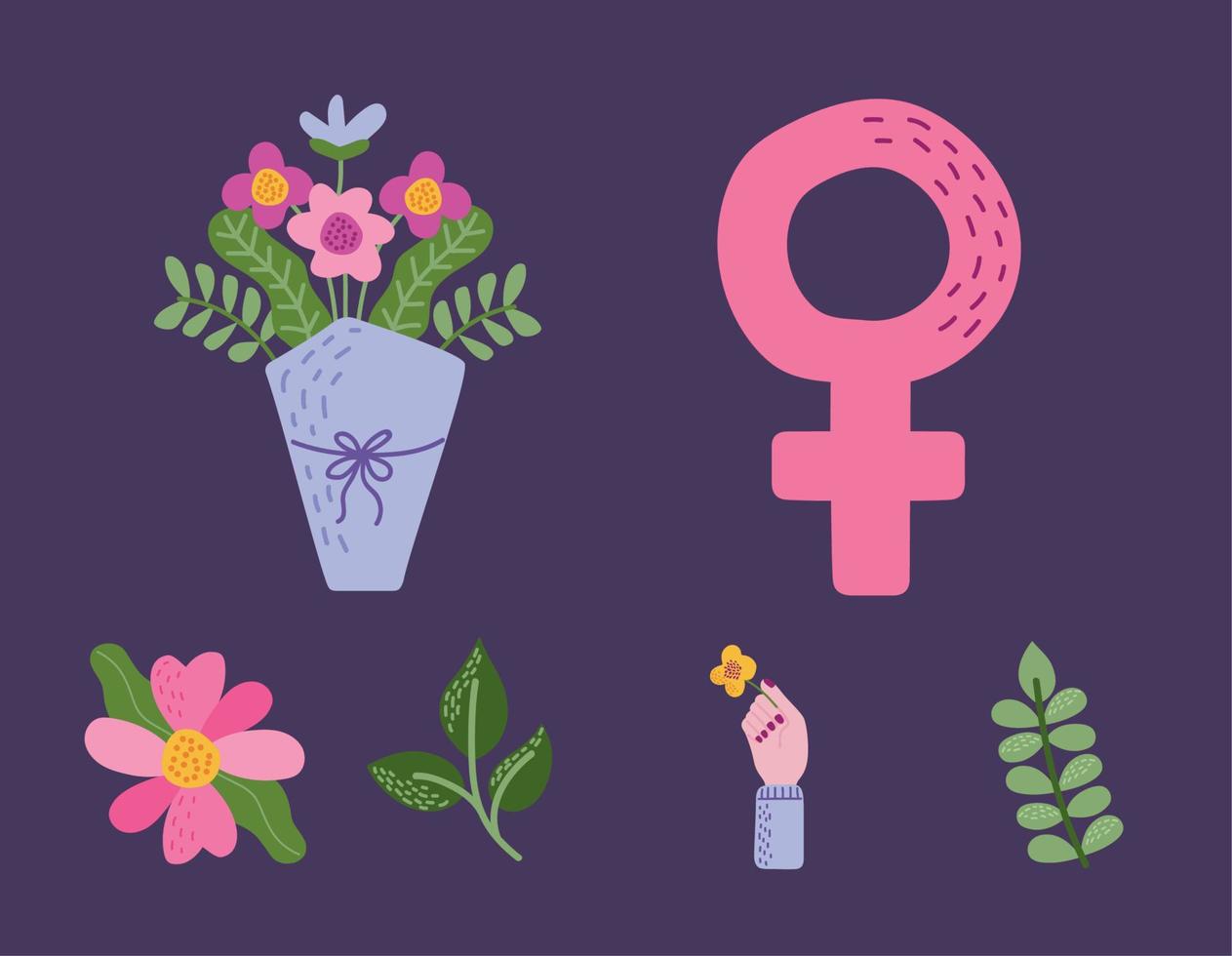 set womens day vector