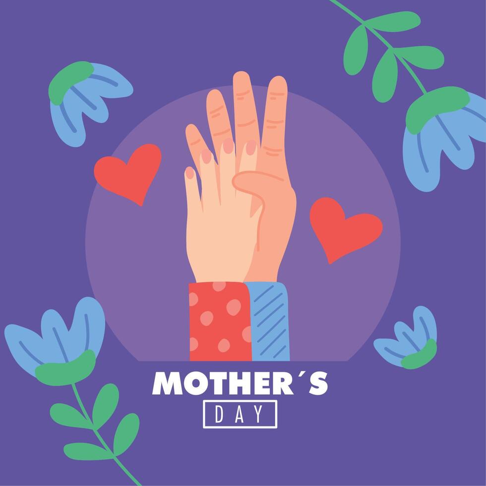 mothers day card vector