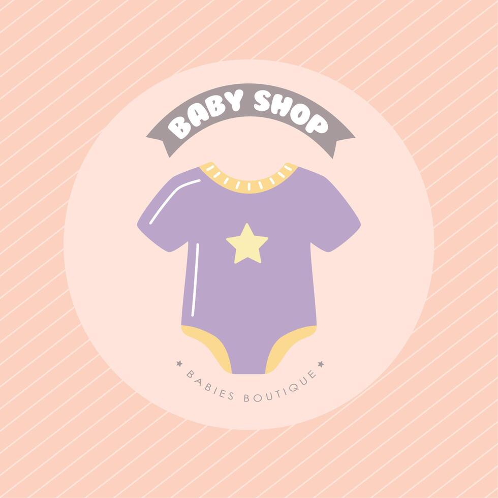 baby shop banner vector