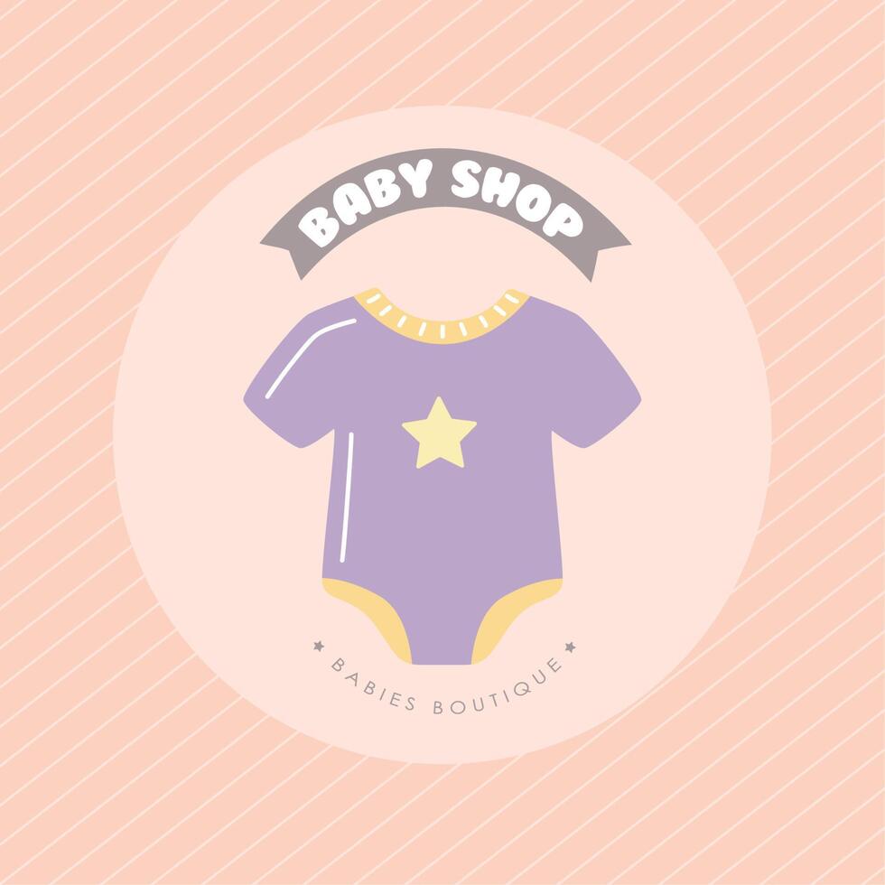 baby shop banner vector