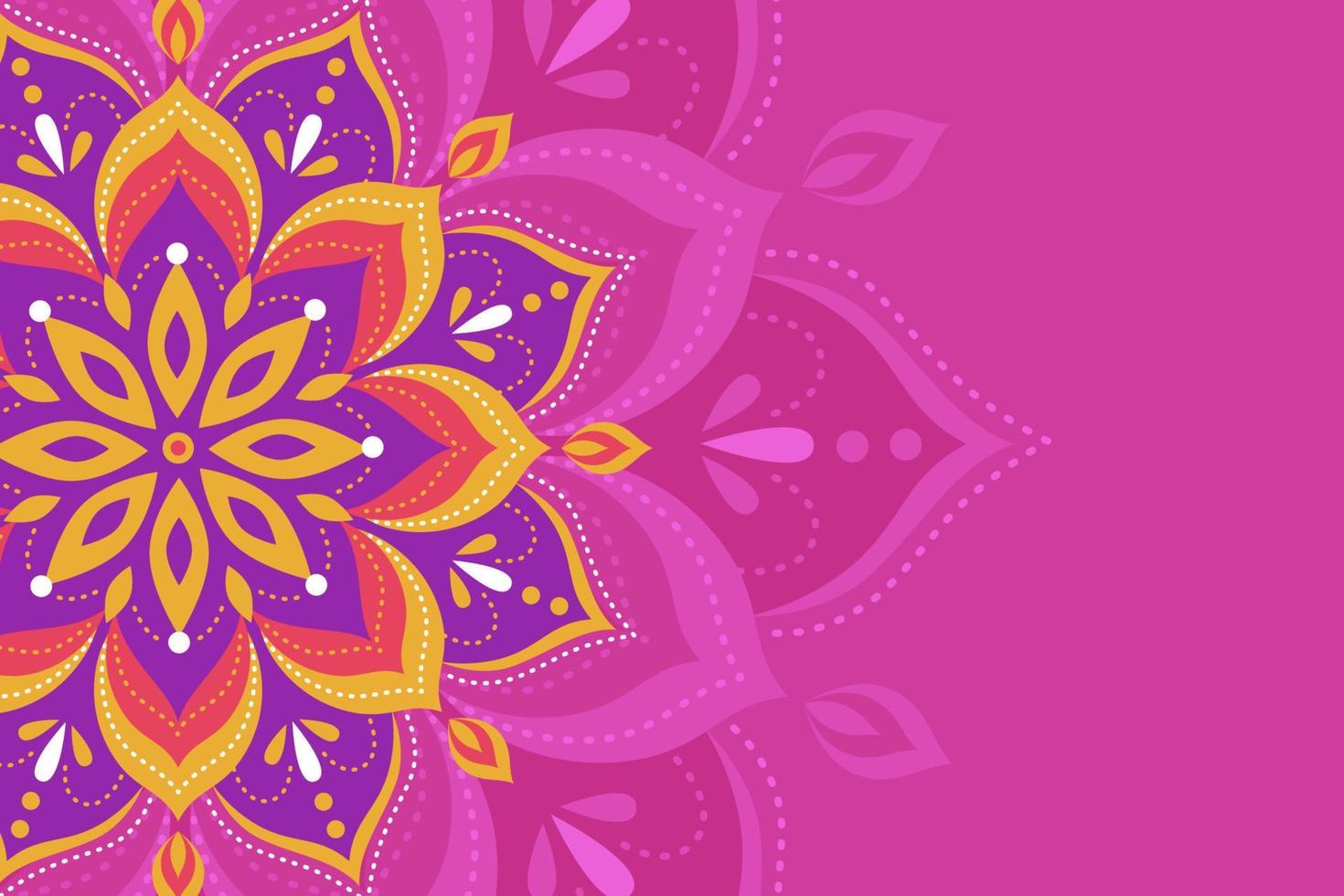 Rangoli Background for Diwali Festival vector